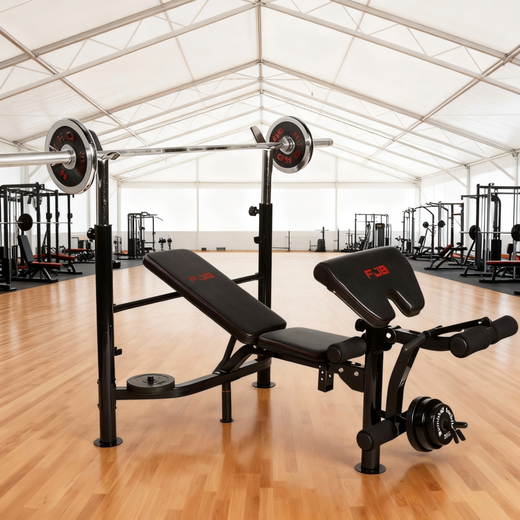 Commercial Bench Press Rack | Heavy Duty Gym Strength Equipment