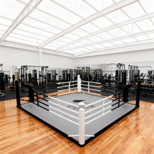 Floor-Mounted Boxing Ring for Commercial Gyms