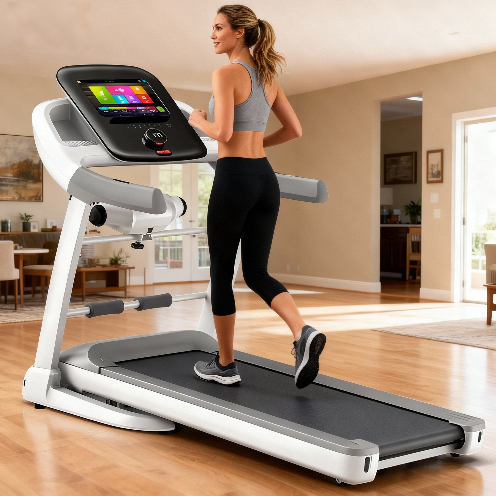 Home & Light Commercial Treadmill – Smart Touchscreen Multi-Function Trainer