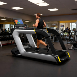 Commercial Large Treadmill – Heavy-Duty Gym Treadmill with LCD Display