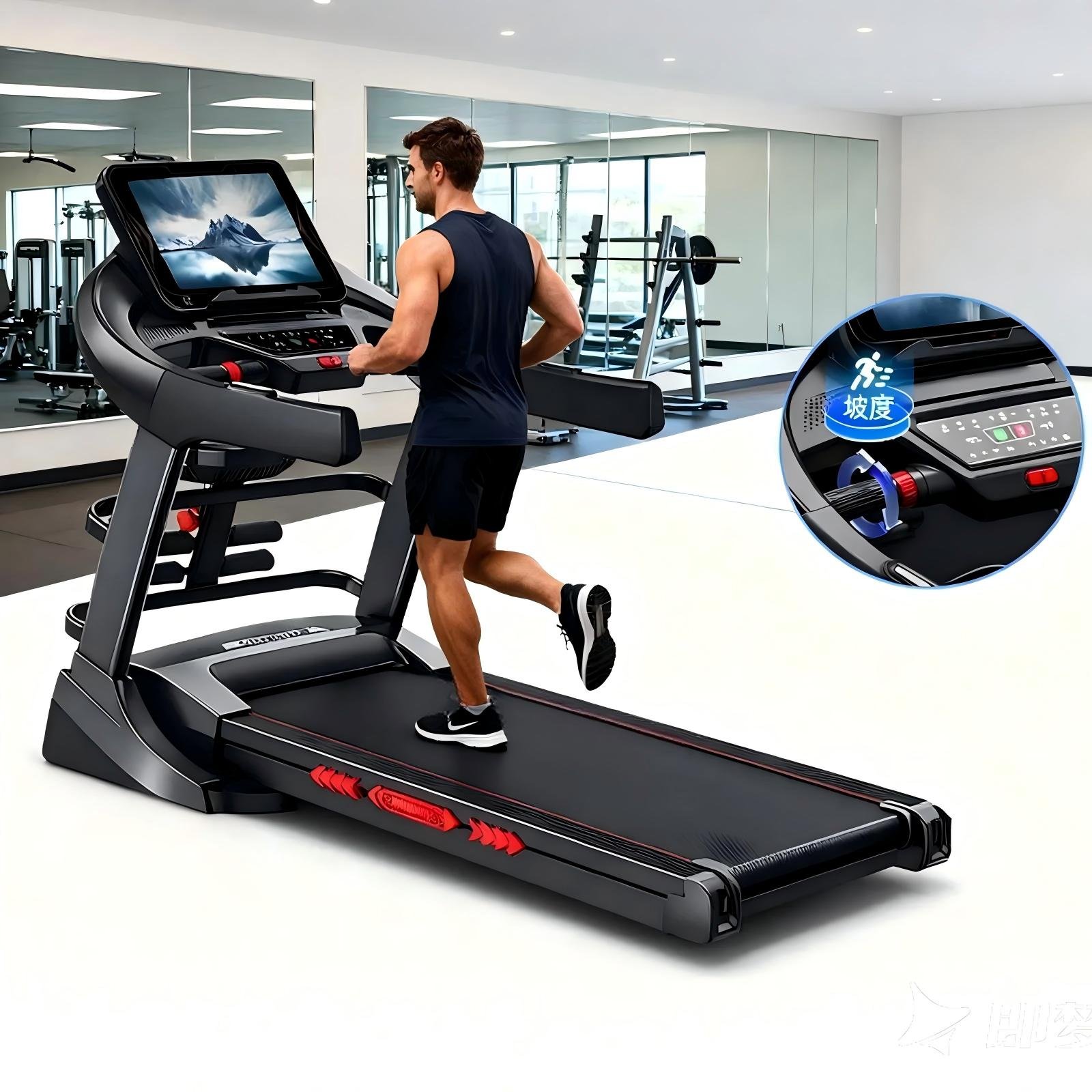 22-Level Motorized Incline Treadmill
