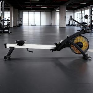 Space-Efficient Air Resistance Rower for Complete Gym Solutions