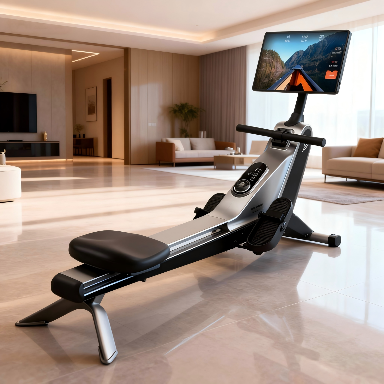 Smart Knob-Control Rowing Machine for Light Commercial Gyms