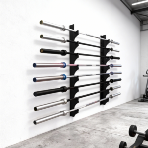 Wall-Mounted  Barbell Rack 8 Bar | Gym Storage