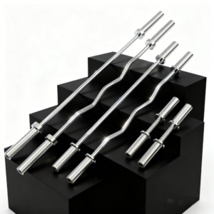 Olympic barbell bar, solid steel, – strength training barbell bar