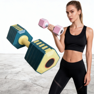 Adjustable Color-Block Dumbbells for Women | Gym & Home Strength Training