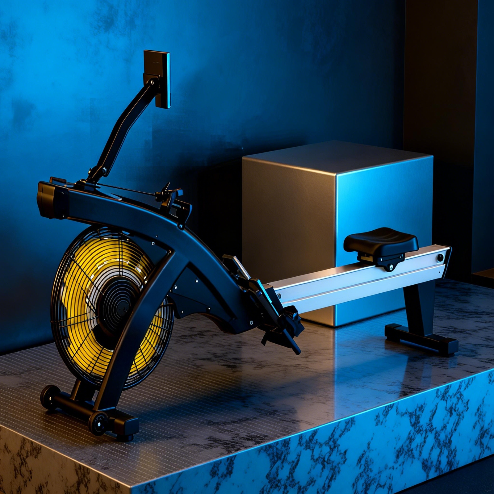 Profesisonal Rower Air Resistance Rowing Machine for Commercial Gyms