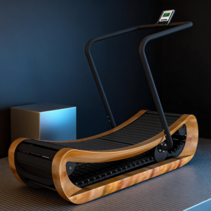 Commercial wooden curved non-electric treadmill | Self-propelled