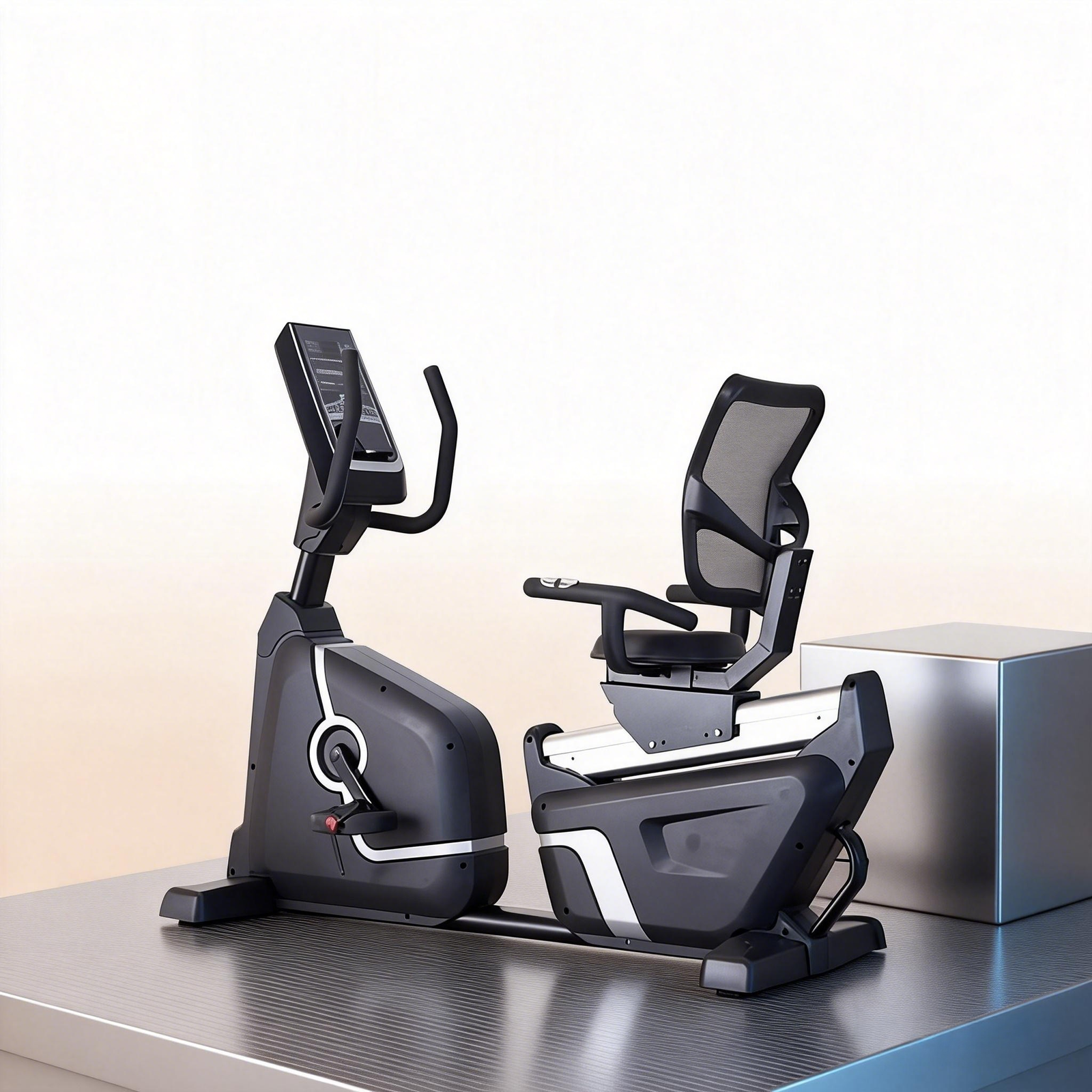 Exercise Compact Recumbent Exercise Bike – Compact Home & Gym Cardio Workout